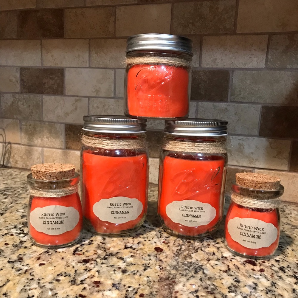 One (1) Cinnamon Scented Candle